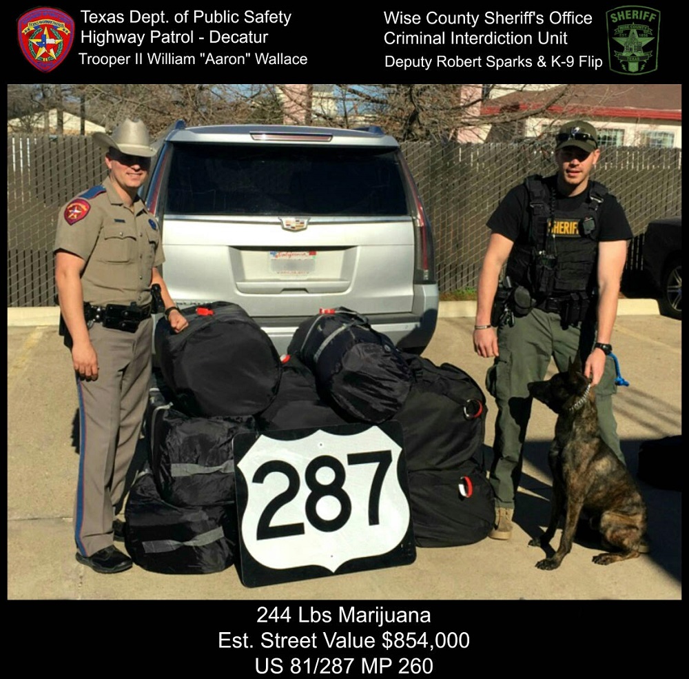 Deputy Sparks and K 9 Flip